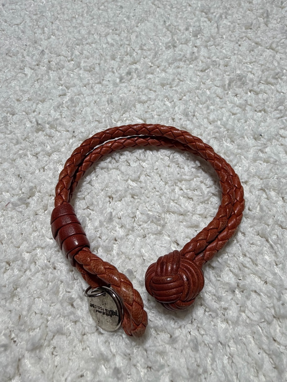Bottega Veneta Braided Leather Knot Bracelet - Brown
